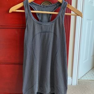Lululemon Black and white striped Swiftly Tank 8